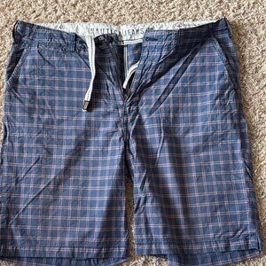 Nautica Blue and Pink Checkered Shorts